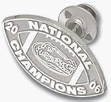 Florida Gators 2006 Bowl Championship Series 3/4 Logo Lapel Pin - Sterling Silver Jewelry