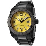 Swiss Legend Men's 10059-BB-77Y Commander Collection Black Ion-Plated Stainless Steel Watch