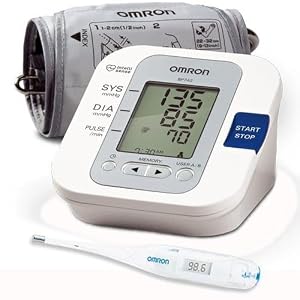 Omron BP742 5 Series Upper Arm Blood Pressure Monitor with Thermometer