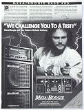 1986 Michael Anthony Van Halen MESA Boogie Print Ad (1366)