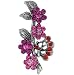 Jewelry : Pink Flower Pin Brooch