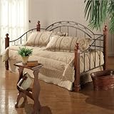 Hillsdale Camelot Wood and Metal Daybed in Cherry Finish with Suspension Deck
