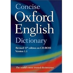 Concise Oxford English Dictionary