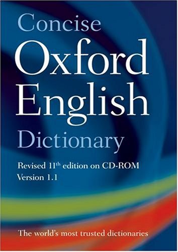 Cover image : Concise Oxford English Dictionary 11e revised on CD-ROM: Windows Individual user version