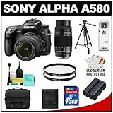 Sony Alpha DSLR-A580 16.2 MP Digital SLR Camera & 18-55mm Lens with 75-300m ....