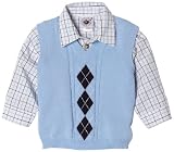 Good Lad Argyle Sweater Pant Set, Light Blue,  6-9 Months