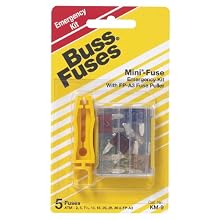 Bussmann KM-9 Mini Blade Fuse Assortment with fuse puller
