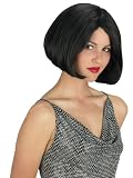 60s Bombshell Black Wig Mod Costume Wig