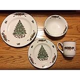 Johnson Brothers 16-Piece Victorian Christmas Dinner Set, Multicolored