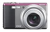 Ricoh CX3 Digital Camera (Light GrayxPink)