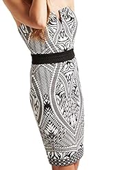 V-neck Strapless Notched Notched Collar Spring Summer Winter Checkered Print Polyester/Spandex Club Dress 