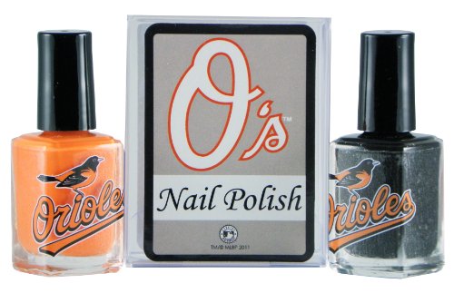MLB Baltimore Orioles Two-Pack Team Colored Nail Polish