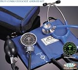 ADC PROS Combo III Pocket Aneroid Kit-Latex Free, Navy