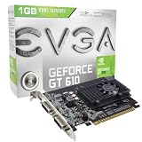 EVGA GeForce GT 610 1024MB GDDR3, DVI, DVI, HDMI, Graphics Card Graphics Cards (01G-P3-2616-KR) Graphics Cards 01G-P3-2616-KR