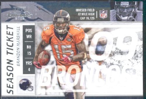 2009 Playoff Contenders Football Card # 30 Brandon Marshall Denver Broncos Mint Condition NFL Card- Shipped In Protective ScrewDown Display Case!