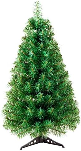 Firely 90cm PVC encryption Artificial Holiday Xmas Christmas Pine tree With Plastic Stand Indoor Outdoor Home Office Decorations Green