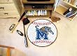 Memphis Tigers 29" Round Baseball Floor Mat (Rug)
