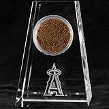 MLB Los Angeles Angels of Anaheim Tapered Crystal Game-Used Dirt Paperweight