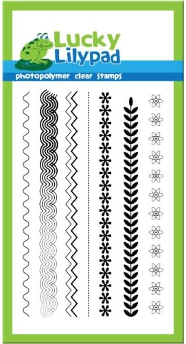 Lucky Lilypad Clear Stamps, Beautiful Borders, 4-Inch by 6-Inch