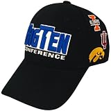 Top of the World Big Ten Conference All Over Black Hat