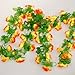 2PCS Artificial Rose Bud Garland Flower Vine for Home Wedding Garden Decoration
