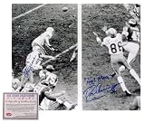 Roger Staubach and Drew Pearson Dallas Cowboys NFL Hand Signed 16x20 Photograph Hail Mary