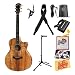 Taylor K26ce Koa Series Grand Symphony Cutaway Acoustic-Electric Guitar Bundle with 10-Foot Instrument Cable, Tuner, Capo, Humidifier, Stand, Leather Strap, Strings, String Winder, Pick Card, and Polishing Cloth