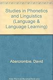 Studies in phonetics and linguistics