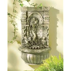 Lady and Cherubs Wall Fountain