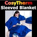CosyTherm Sleeved TV Blanket (BLUE) - The Ultimate SUPER SOFT Blanket for the Entire Family!