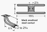 'Burner Asmby, H Twn 2.25 , Ci, 19.5 X 8; Bk, B-M, Sterling'