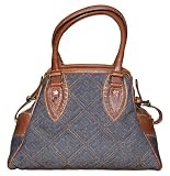 Fendi Blue Denim Topstitched Small Bag de Jour 8BN157-YGD-F0EVC