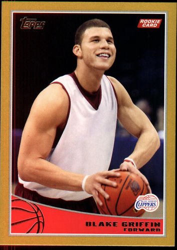 2009/10 Topps GOLD NBA Basketball Card #316 Blake Griffin Los Angeles Clippers -Gold Parallel Rookie Card-Serial Numbered to #/2009- Shipped In Protective ScrewDown Display Case!