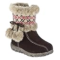 Toddler Girls' Cherokee&reg; Jorja Suede Sweater Boots - Chocolate