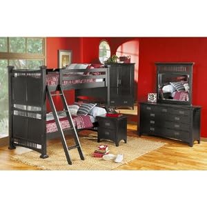 Mission Black 5 Pc Bunk Bedroom Plus 19