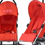 from ZETA VOOOM BABY TRAVEL ZETA VOOOM - WARM RED STROLLER BUGGY PUSHCHAIR FROM BIRTH