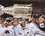 Patrick Roy and Ray Bourque Colorado Avalanche - Holding Stanley Cup - Autographed 16x20 Photograph