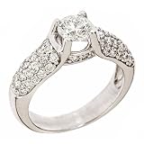 1.65ct Round Diamond Engagement Ring 14K White Gold (VS Clarity, E Color) UGL Certified $5 995 Value