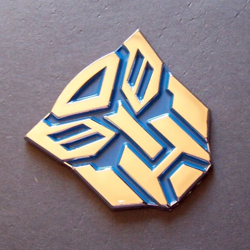 Small (2.5'') Autobots Transformer Car Emblem Color Blue