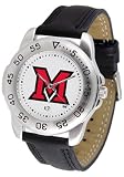 Miami Ohio Redhawks NCAA Mens Leather Sports Watch