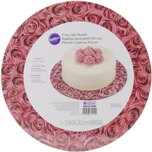 Cheap Cake Boards12" Round Roses 3/Pkg Buy Cake Stands