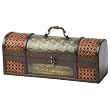 Antique Wicker Wine Box - Hold 1 Bottle