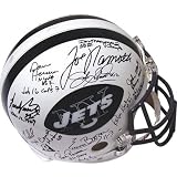 Steiner Sports NFL New York Jets 1969 Team Signed NFL Throwback Helmet Signed in Black