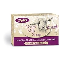 Canus Goat's Milk Soap with Orchid Oil 5-Ounce, 6-Count Bars