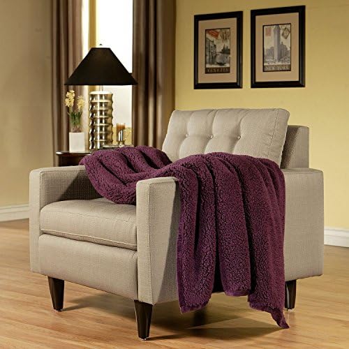 Cuddly Cabin Throw - 60" x 70" - Color: Purple