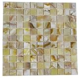 1 X 1 Rustic White Onyx Polished Finish Mosaics Meshed on 12 X 12 Tile for Backsplash, Shower Walls, Bathroom Floors Two Weeks Super Sale From 11 16 to 11 30