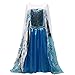Mini Kittty Girls Snow Queen Elsa Party Dress Costume Princess Cosplay Dress Up