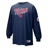 Nike - Minnesota Twins Nike Navy Long Sleeve Practice Tee