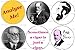 Set of 6 SIGMUND FREUD Pinback Buttons 1.25