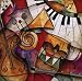 Jazz It Up I by Eric Waugh. Size 19.50 inches width by 19.50 inches height. High Quality Art Poster Print